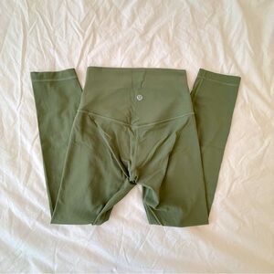 Lululemon Align High-Rise Crop Pant 23” in Green Twill Size 2